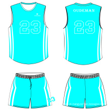 Costume impresso com logotipo e número de basquete jersey para homens dri fit